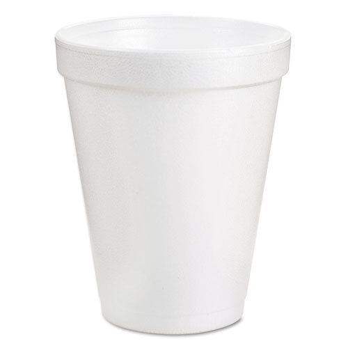 Foam Drink Cups, 6 oz, White, 25/Bag, 40 Bags/Carton-(DCC6J6)