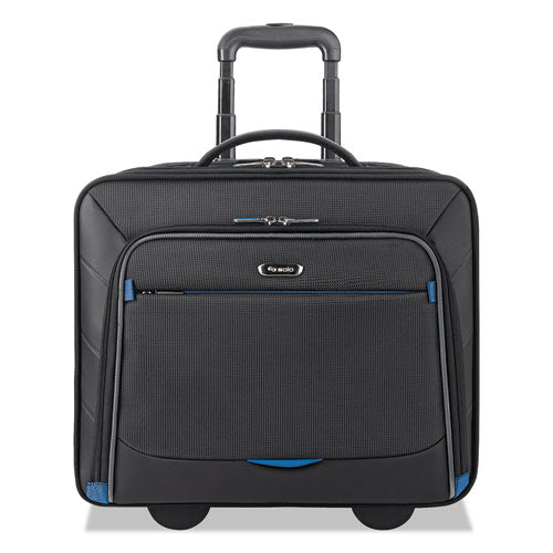 Active Rolling Overnighter Case, Fits Devices Up to 16", Polyester, 7.75 x 14.5 x 14.5, Black-(USLTCC902420)