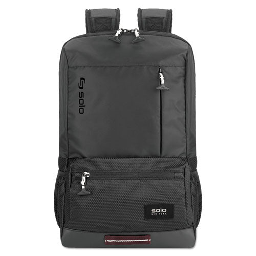 Draft Backpack, Fits Devices Up to 15.6", Nylon, 6.25 x 18.12 x 18.12, Black-(USLVAR7014)