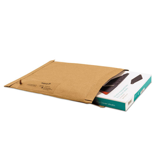 Jiffy Padded Mailer, #0, Paper Padding, Fold-Over Closure, 6 x 10, Natural Kraft, 250/Carton-(SEL63131)