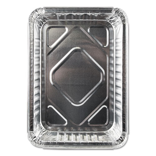 Aluminum Closeable Containers, 1.5 lb Oblong, 8.69 x 6.13 x 1.56, Silver, 500/Carton-(DPK23030500)