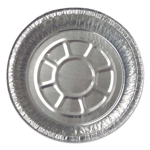 Aluminum Round Containers, 22 Gauge, 24 oz, 7" Diameter x 1.75"h, Silver, 500/Carton-(DPK527500)