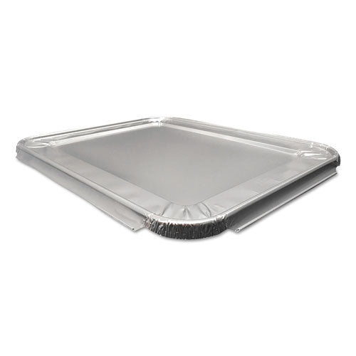 Aluminum Steam Table Lids, Fits Half-Size Pan, 10.56 x 13 x 0.63, 100/Carton-(DPK8200100XX)