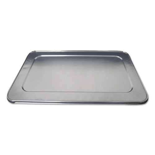 Aluminum Steam Table Lids, Fits Heavy Duty Full-Size Pan, 12.88 x 20.81 x 0.63, 50/Carton-(DPK890050)