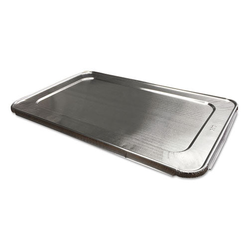 Aluminum Steam Table Lids, Fits Full-Size Pan, 12.88 x 20.81 x 0.63, 50/Carton-(DPK890050XX)