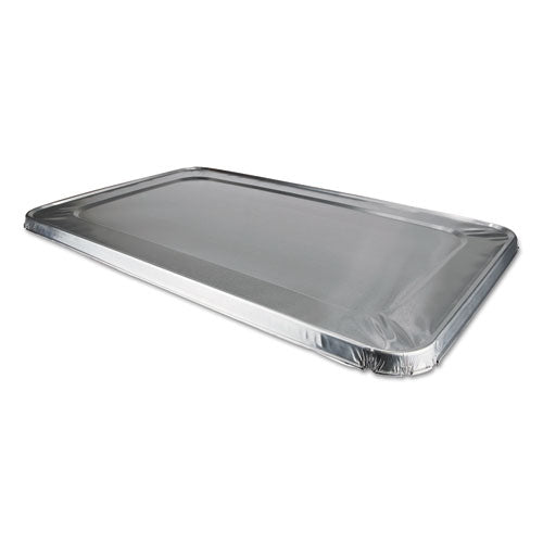 Aluminum Steam Table Lids, Fits Rolled Edge Full-Size Pan, 12.88 x 20.81 x 0.63, 50/Carton-(DPK8900CRL)
