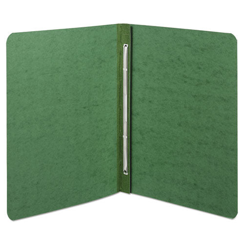 PRESSTEX Report Cover with Tyvek Reinforced Hinge, Side Bound, 2-Piece Prong Fastener, 8.5 x 11, 3" Capacity, Dark Green-(ACC25076)