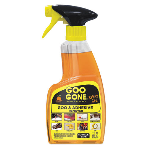 Spray Gel Cleaner, Citrus Scent, 12 oz Spray Bottle, 6/Carton-(WMN2096)
