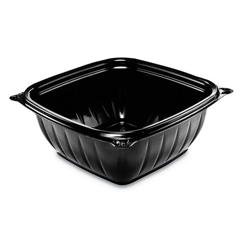 PresentaBowls Pro Black Square Bowls, 12 oz, 5 x 5 x 2, Black, Plastic, 63/Bag, 8 Bags/Carton-(DCCB12SB)