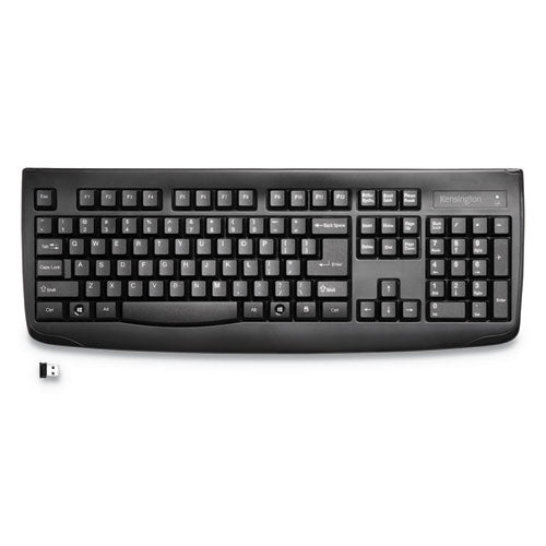 Pro Fit Wireless Keyboard, 18.38 x 8 x 1.25, Black-(KMW72450)