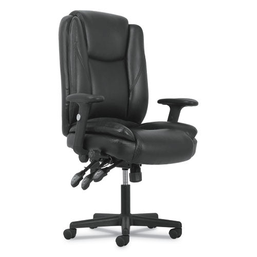 High-Back Executive Chair, Supports Up to 225 lb, 17" to 20" Seat Height, Black-(BSXVST331)