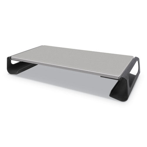 Contemporary Monitor Riser, 26.88" x 10" x 3.5", Black/Gray, Supports 60 lbs-(KTKMS725)