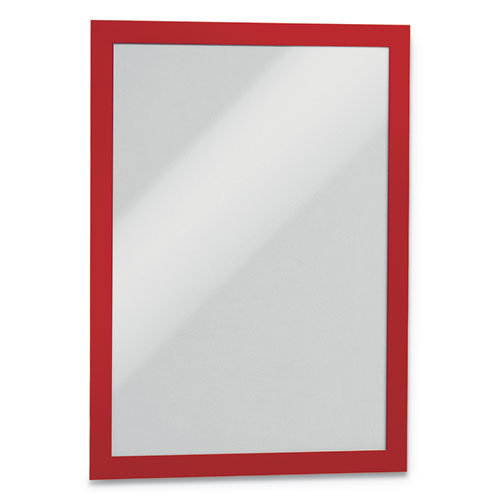 DURAFRAME Sign Holder, 8.5 x 11, Red Frame, 2/Pack-(DBL476803)