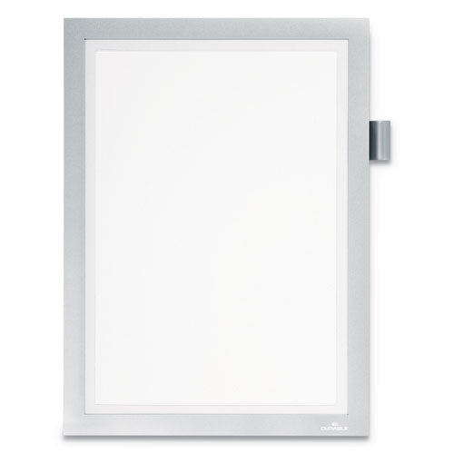 DURAFRAME Note Sign Holder, 8.5 x 11, Silver Frame-(DBL477323)