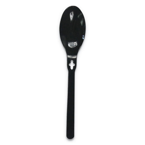 Spoon WeGo Polystyrene, Spoon, Black, 1000/Carton-(WEG54101100)