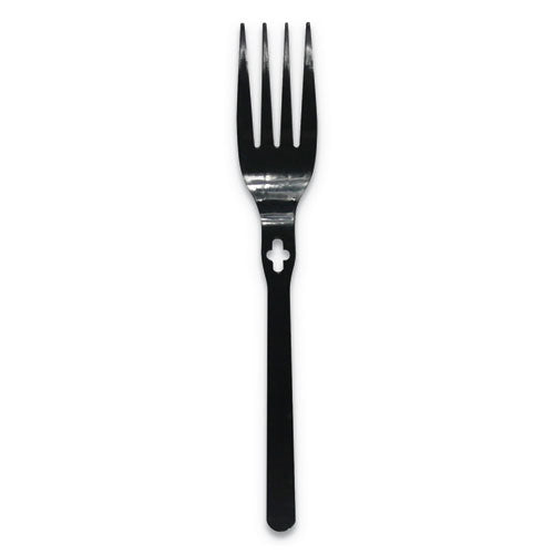 Fork WeGo Polystyrene, Fork, Black, 1000/Carton-(WEG54101101)