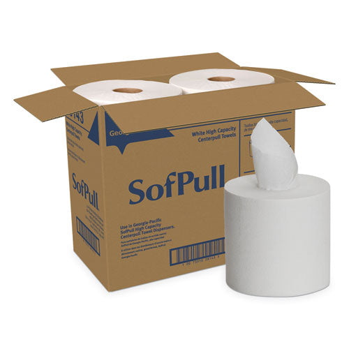 SofPull Perforated Paper Towel, 1-Ply, 7.8 x 15, White, 560/Roll, 4 Rolls/Carton-(GPC28143)