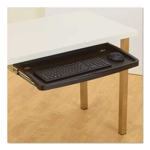 Comfort Keyboard Drawer with SmartFit System, 26w x 13.25d, Black-(KMW60004)