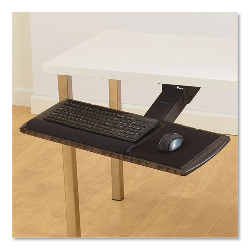 Adjustable Keyboard Platform with SmartFit System, 21.25w x 10d, Black-(KMW60718)