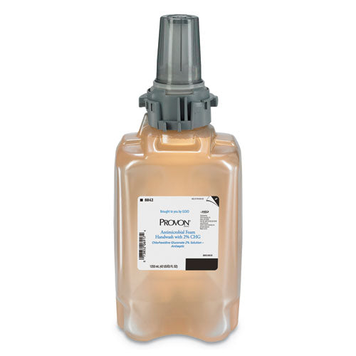 Antimicrobial Foam Handwash, Fragrance-Free, 1,250 mL, 3/Carton-(GOJ884203)