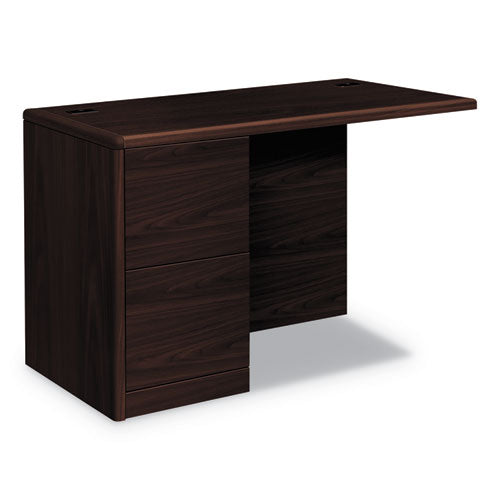 10700 Series Full Left Pedestal Return, 48w x 24d x 29.5h, Mahogany-(HON10712LNN)