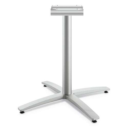 Between Seated-Height X-Base for 30" to 36" Table Tops, 26.18w x 29.57h, Silver-(HONBTX30SPR8)