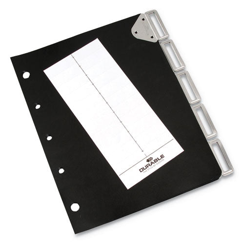 Catalog Rack Index, 5 Sections, Black-(DBL595601)