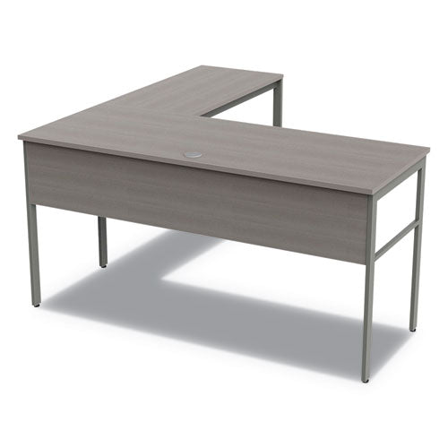 Urban Series L- Shaped Desk, 59" x 59" x 29.5", Ash-(LITUR602ASH)