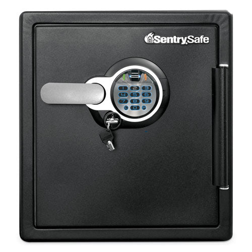 Fire-Safe with Biometric and Keypad Access, 1.23 cu ft, 16.3w x 19.3d x 17.8h, Black-(SENSFW123BSC)