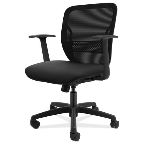 Gateway Mid-Back Task Chair, Supports Up to 250 lb, 17" to 22" Seat Height, Black-(HONGVFMZ1ACCF10)