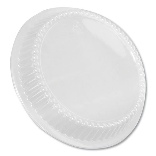 Dome Lids for 8" Round Containers, 8" Diameter x 1.56"h, Clear, Plastic, 500/Carton-(DPKP280500)