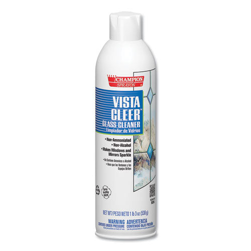 Vista Cleer Ammonia-free, Clean Scent, 20 oz Aerosol Spray, 12/Carton-(CHP5155)