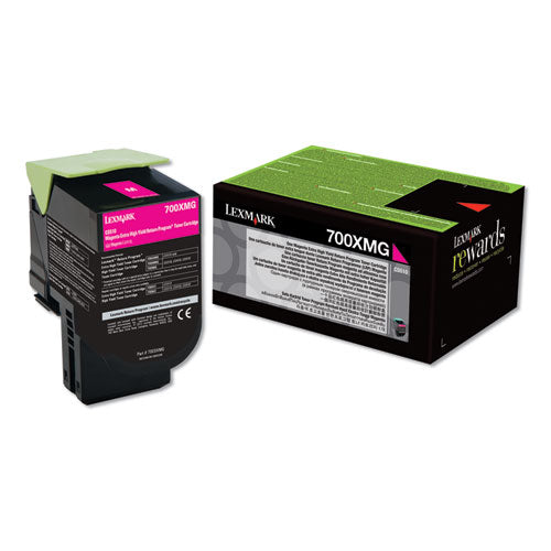 70C0XMG Return Program Extra High-Yield Toner, 4,000 Page-Yield, Magenta, TAA Compliant-(LEX70C0XMG)