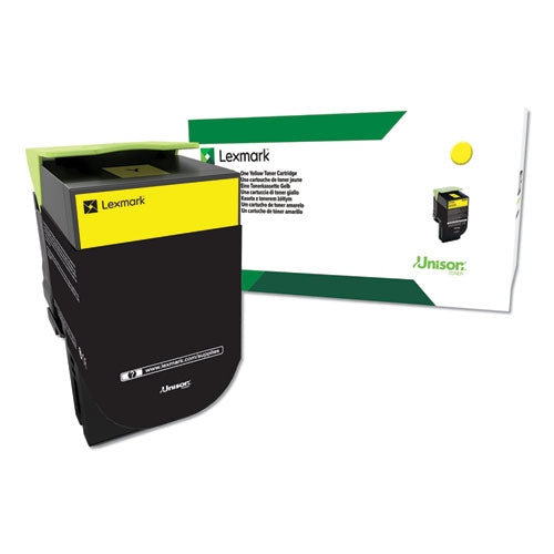 C544X4YG Return Program Extra High-Yield Toner, 4,000 Page-Yield, Yellow-(LEXC544X4YG)