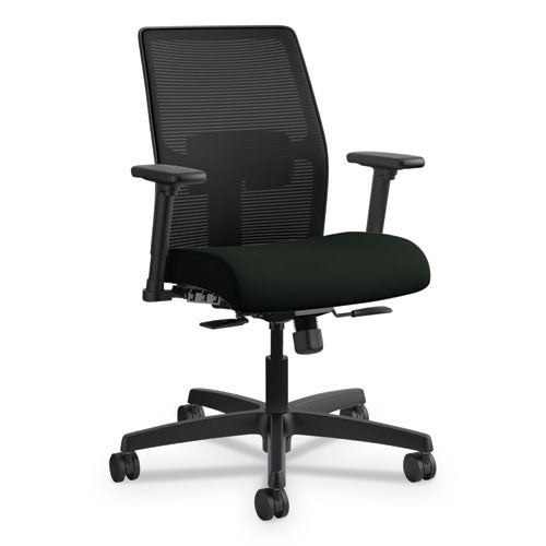 Ignition 2.0 4-Way Stretch Low-Back Mesh Task Chair, Supports Up to 300 lb, 17" to 21" Seat Height, Black-(HONI2L1AMLU10TK)