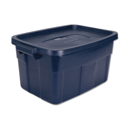 Roughneck Storage Box, 14 gal, 15.88" x 23.88" x 12.25", Dark Indigo Metallic-(UNXRMRT140008)