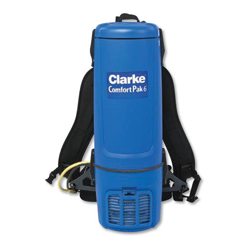 Comfort Pak Backpack Vacuum, 6 qt Tank Capacity, Blue-(NIL9060610010)