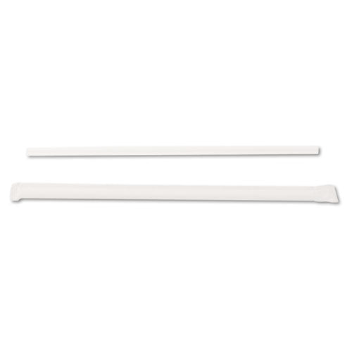 Jumbo Straws, 7.75", Plastic, Translucent, 500/Box-(DXEJW74)