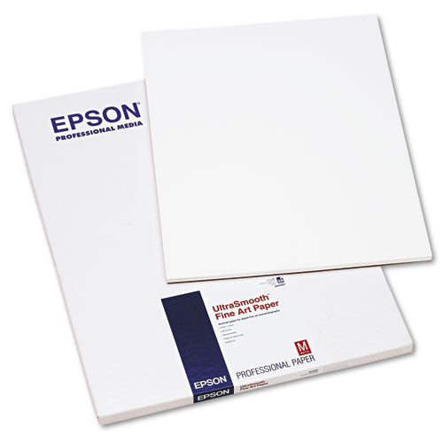 Paper for Stylus Pro 7000/9000, 17 x 22, Matte White, 25/Pack-(EPSS041897)