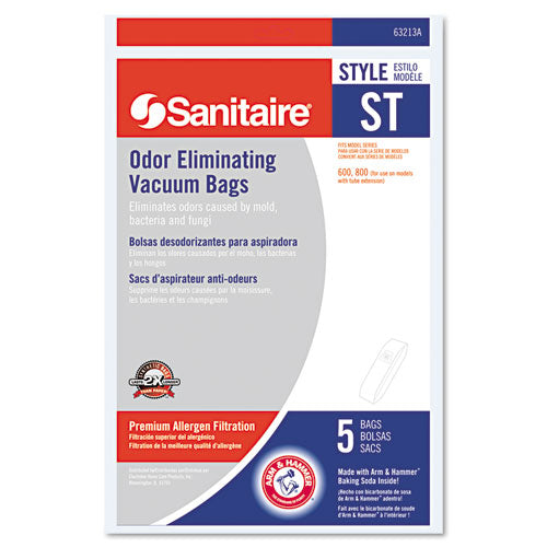 Style ST Disposable Vacuum Bags for SC600 and SC800 Series, 5 Bags/Pack-(EUR63213B10)