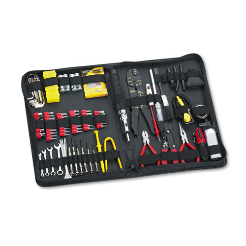 100-Piece Computer Tool Kit in Black Vinyl Zipper Case-(FEL49107)