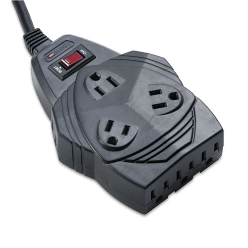 Mighty 8 Surge Protector, 8 AC Outlets, 6 ft Cord, 1,460 J, Black-(FEL99091)