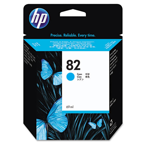 HP 82, (C4911A) Cyan Original Ink Cartridge-(HEWC4911A)