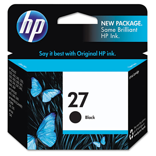 HP 27, (C8727AN) Black Original Ink Cartridge-(HEWC8727AN)