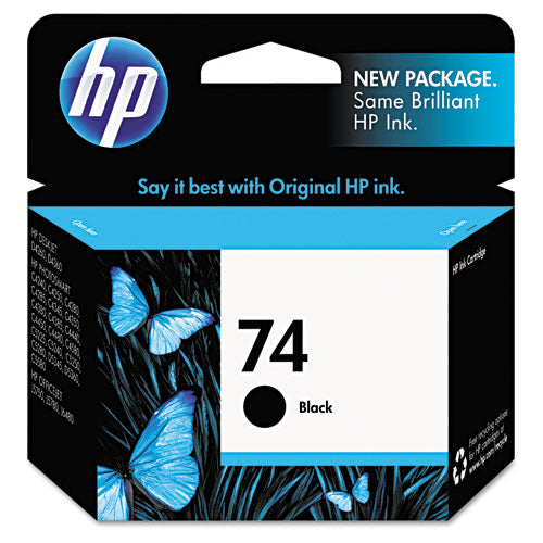 HP 74, (CB335WN) Black Original Ink Cartridge-(HEWCB335WN)