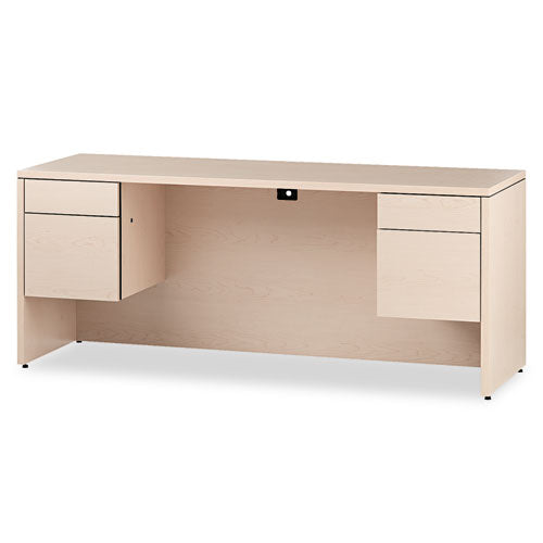 10500 Series Kneespace Credenza w/3/4-Height Pedestals, 72w x 24d x 29.5h, Natural Maple-(HON10543DD)