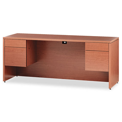 10500 Series Kneespace Credenza w/3/4-Height Pedestals, 72w x 24d x 29.5h, Bourbon Cherry-(HON10543HH)