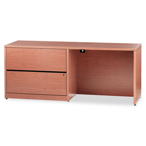 10500 Series Credenza w/Left Lateral File, 72w x 24d x 29.5h, Bourbon Cherry-(HON10548LHH)