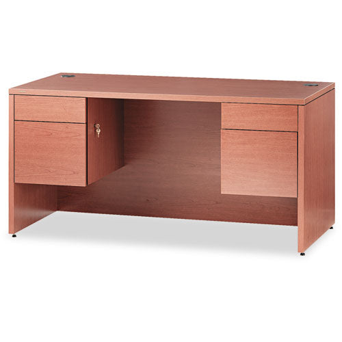 10500 Series Double Pedestal Desk, 60" x 30" x 29.5", Bourbon Cherry-(HON10573HH)