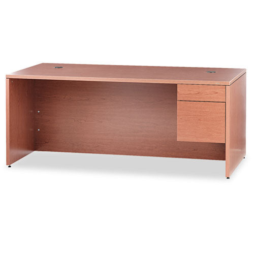 10500 Series "L" Workstation Right Pedestal Desk with 3/4 Height Pedestal, 72" x 36" x 29.5", Bourbon Cherry-(HON10585RHH)